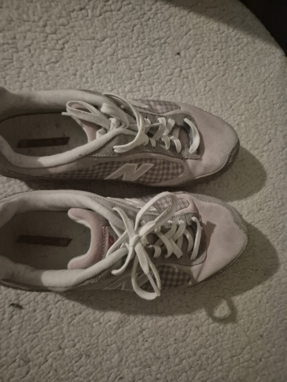 New Balance Women's Pink Lace-Up Sneakers